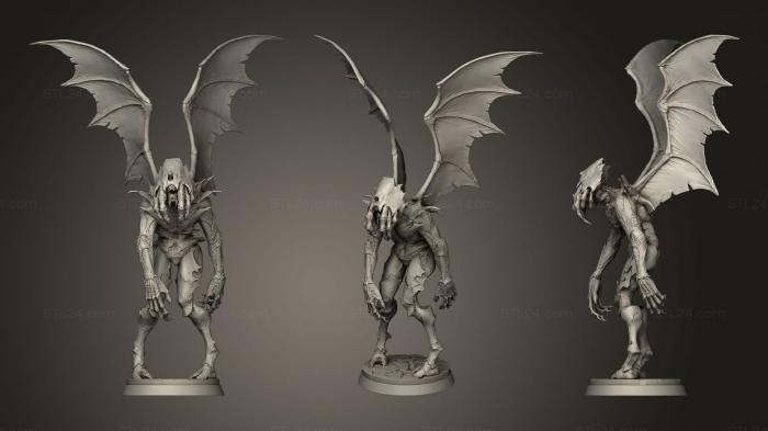 Статуэтки герои, монстры и демоны (Альптраум, STKM_1631) 3D модель для ЧПУ станка